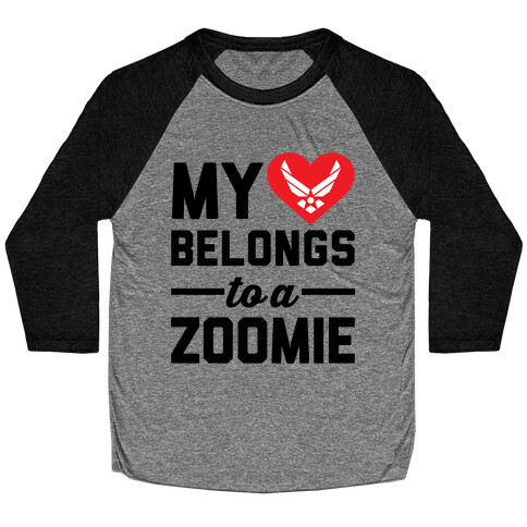 My Heart Belongs To A Zoomie Baseball Tee