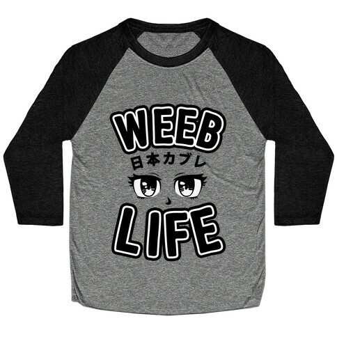 Weeb Life (Thug Life Parody) Baseball Tee