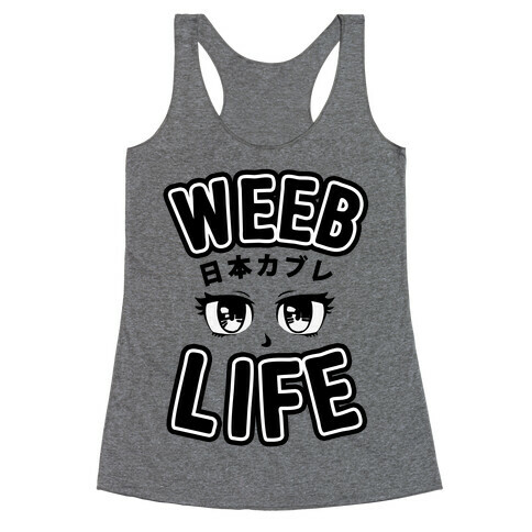 Weeb Life (Thug Life Parody) Racerback Tank Top