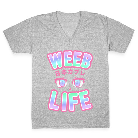 Weeb Life (Thug Life Parody) V-Neck Tee Shirt