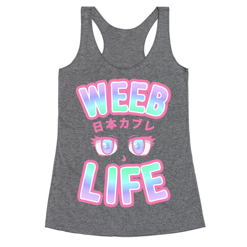 Weeb Life (Thug Life Parody) Racerback Tank Top