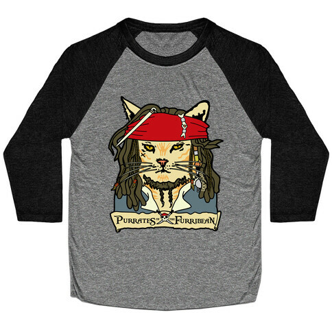 Cats of the Caribbean Baseball Tee