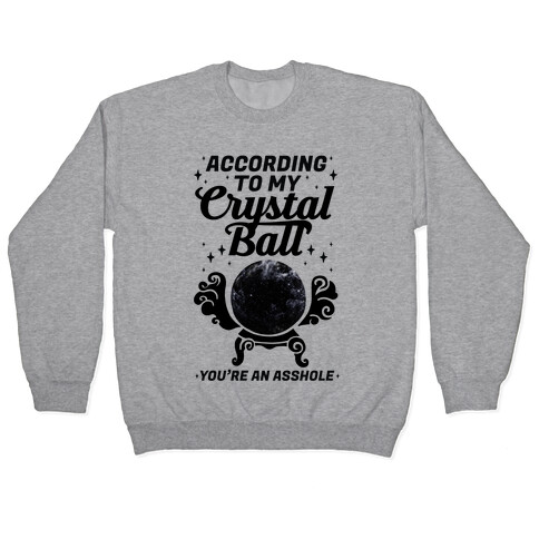 According To My Crystal Ball You're An Asshole Pullover