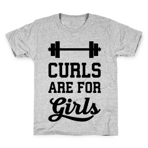 Curls Are For Girls Kids T-Shirt