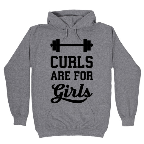 Curls Are For Girls Hooded Sweatshirt