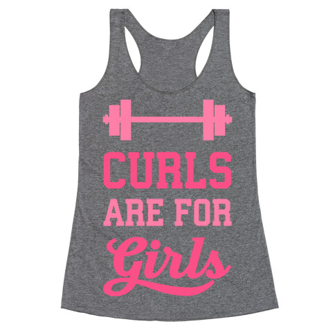 Curls Are For Girls Racerback Tank Top