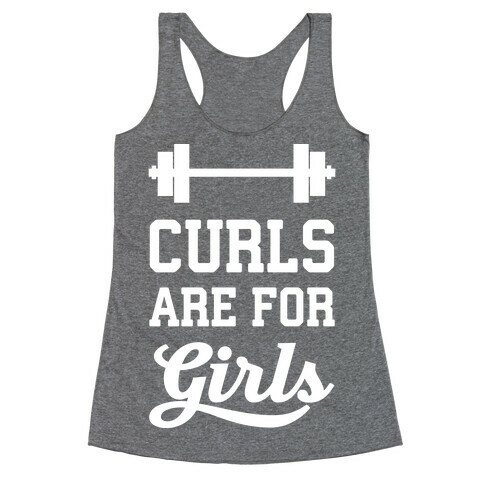 Curls Are For Girls Racerback Tank Top