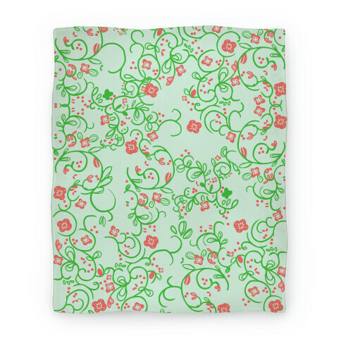 Spring Flora Pattern Blanket