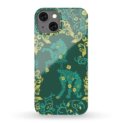 Equestrian Floral Pattern Phone Case