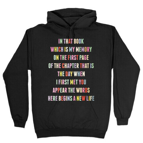 In That Book Which is My Memory Hooded Sweatshirt
