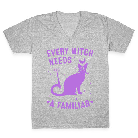 Every Witch Needs a Familiar V-Neck Tee Shirt