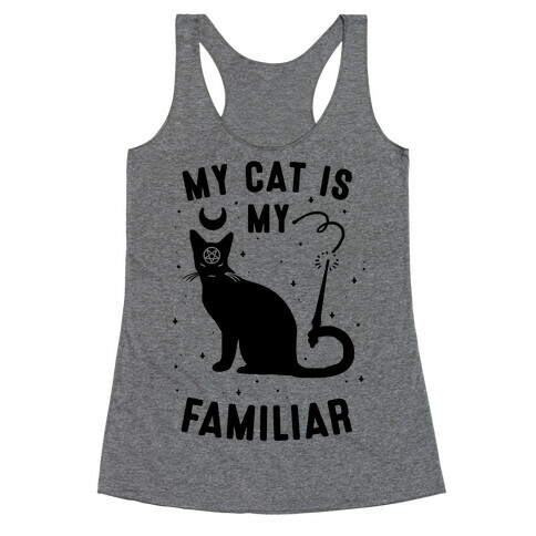 My Cat is My Familiar Racerback Tank Top