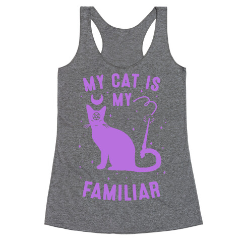 My Cat is My Familiar Racerback Tank Top