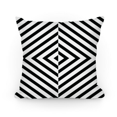 Diagonal Stripe Pattern Pillow