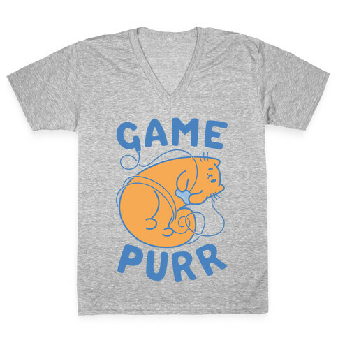 Game Purr V-Neck Tee Shirt