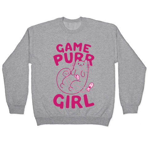 Game Purr Girl Pullover