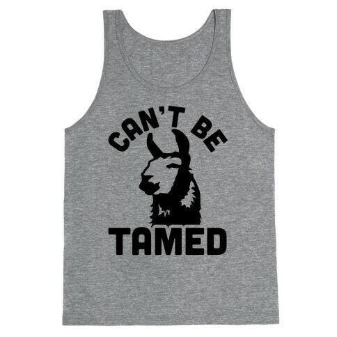 Can't Be Tamed Run Away Llama Tank Top