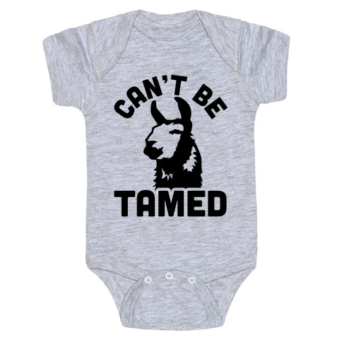 Can't Be Tamed Run Away Llama Baby One-Piece
