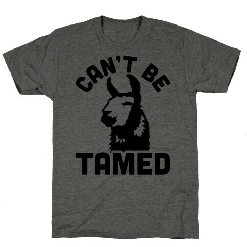 Can't Be Tamed Run Away Llama T-Shirt