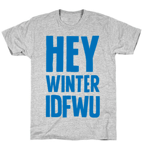 Hey Winter IDFWU T-Shirt