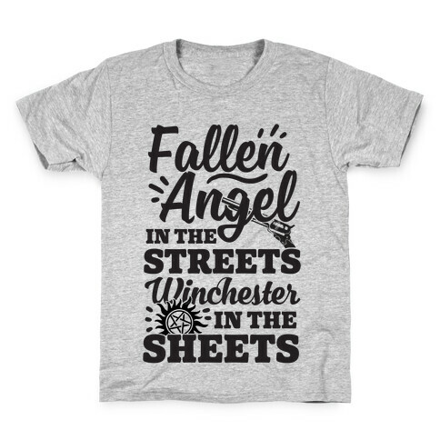 Fallen Angel In The Streets Winchester In The Sheets Kids T-Shirt