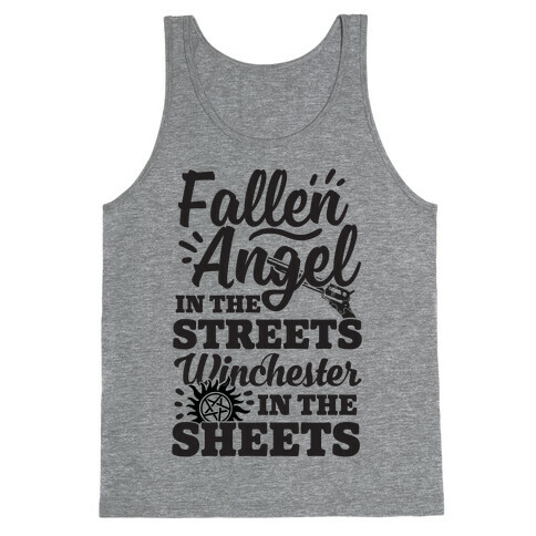 Fallen Angel In The Streets Winchester In The Sheets Tank Top