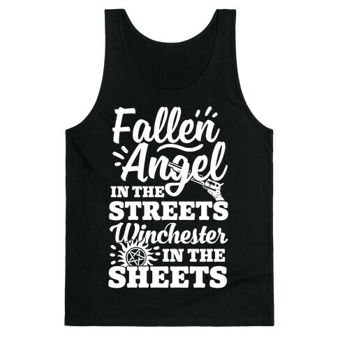 Fallen Angel In The Streets Winchester In The Sheets Tank Top