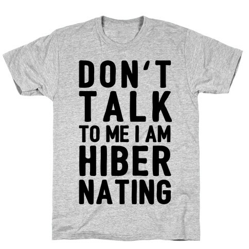 Don't Take To Me I Am Hibernating T-Shirt