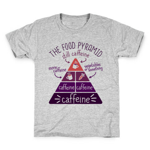 Coffee Food Pyramid Kids T-Shirt