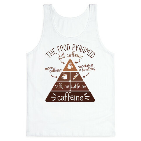 Coffee Food Pyramid Tank Top