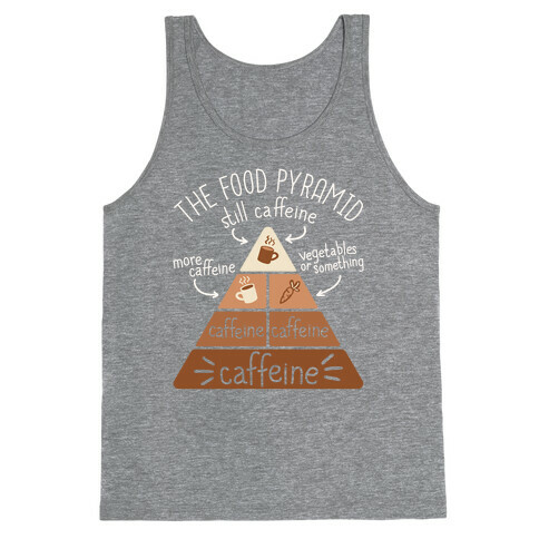 Coffee Food Pyramid Tank Top