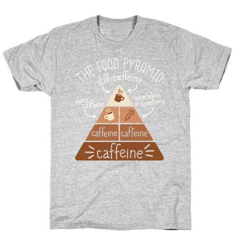 Coffee Food Pyramid T-Shirt