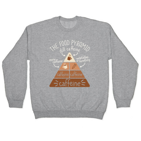 Coffee Food Pyramid Pullover