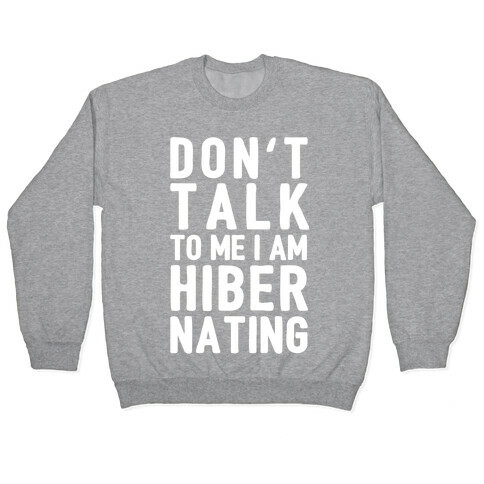 Don't Take To Me I Am Hibernating Pullover