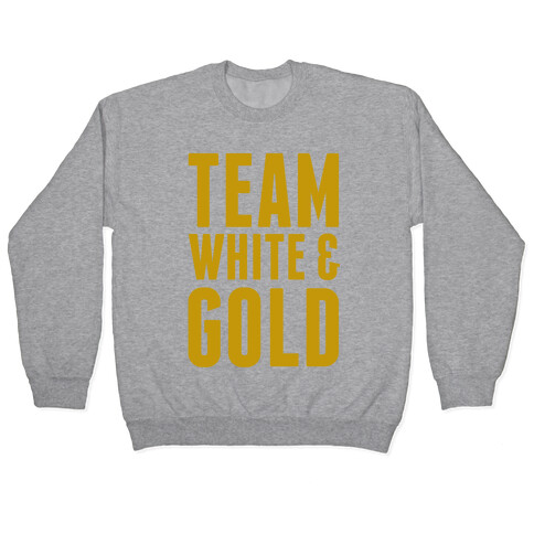 Team White And Gold Pullover