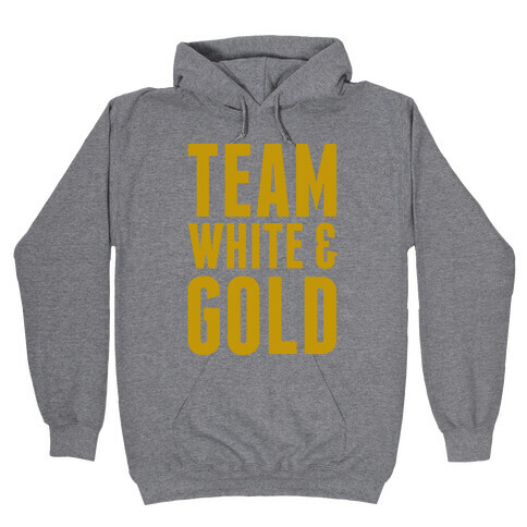 Team White And Gold Hooded Sweatshirt