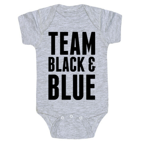 Team Black and Blue Baby One-Piece