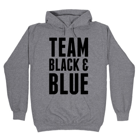 Team Black and Blue Hooded Sweatshirt