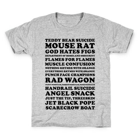 Andy Dwyer Band Names Kids T-Shirt