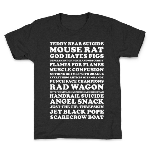 Andy Dwyer Band Names Kids T-Shirt