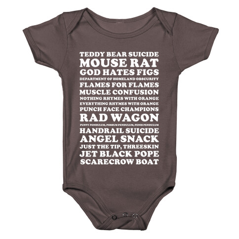 Andy Dwyer Band Names Baby One-Piece