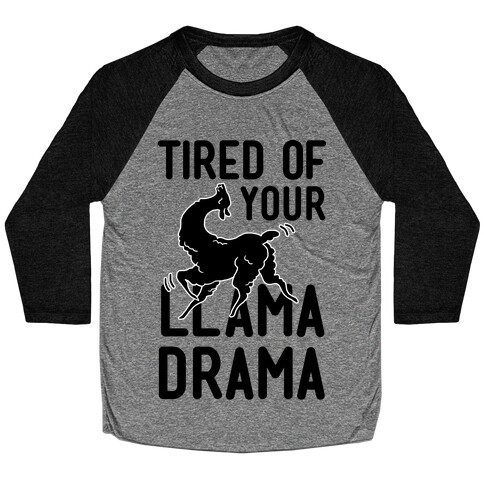 Llama Drama Baseball Tee