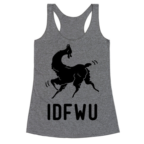 IDFWU Llama Racerback Tank Top