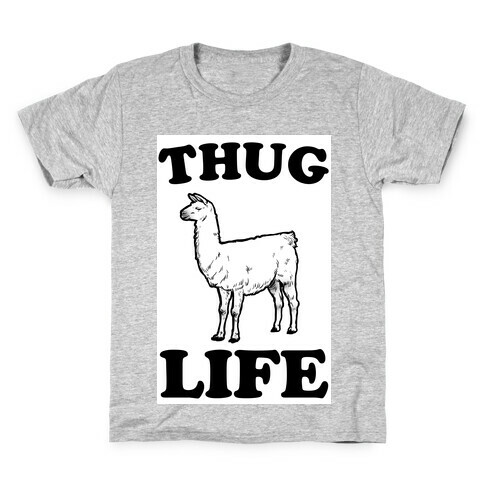 Thug Life Llama Kids T-Shirt
