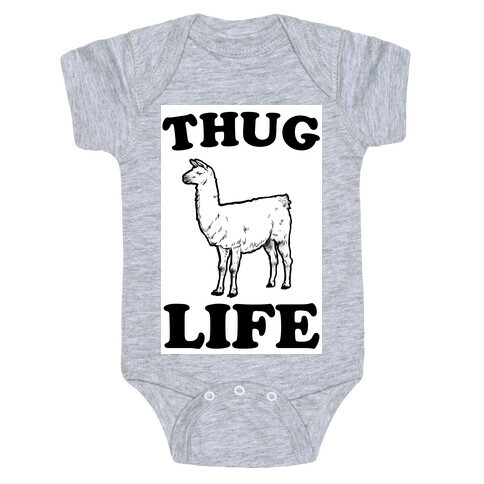 Thug Life Llama Baby One-Piece