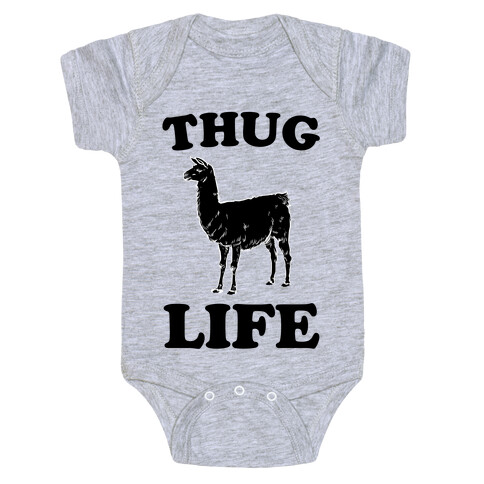 Thug Life Llama Baby One-Piece