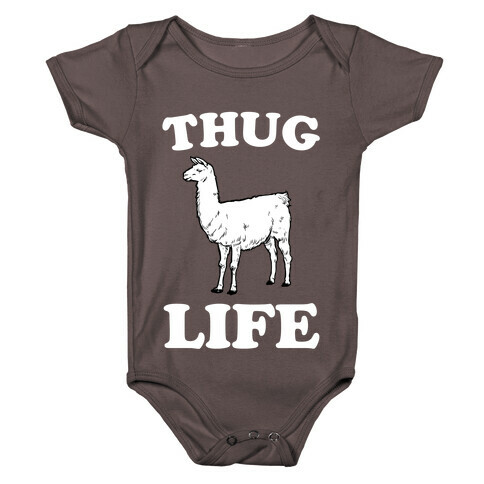 Thug Life Llama Baby One-Piece