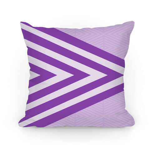 Large Purple Geometric Diamond Pattern Pillow