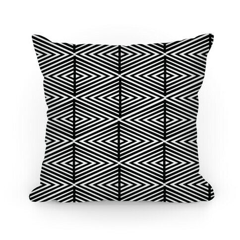 Geometric Diamond Pattern Pillow