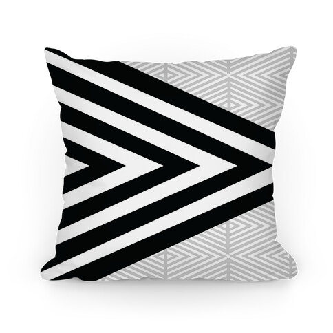 Large Geometric Diamond Pattern Pillow